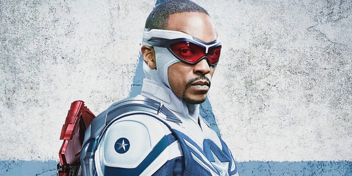 Anthony Mackie as Sam Wilson's Cap in Captain America: New World Order poster