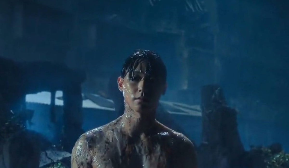 Eun-hyuk emerging from the Green Home in Season 2 of Sweet Home as a transformed monster