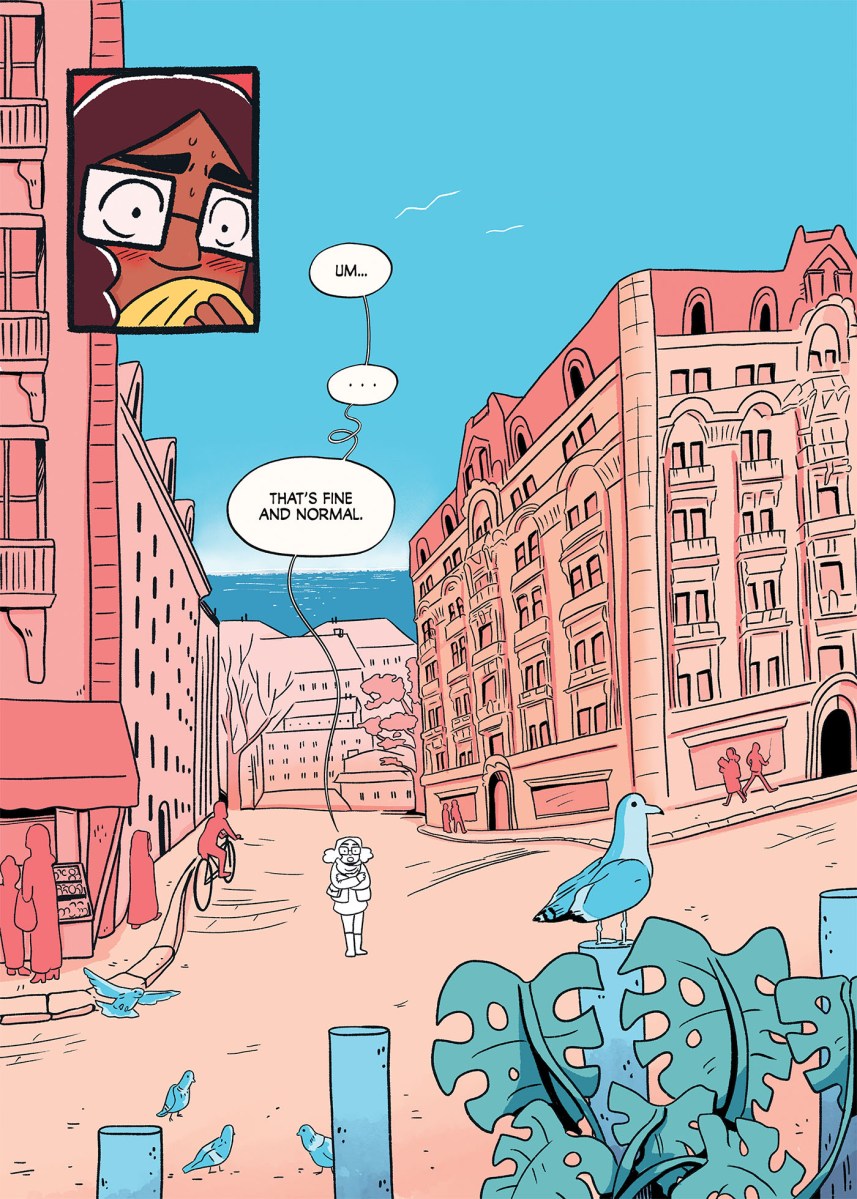 A page from How Could You graphic novel. (Oni Press)