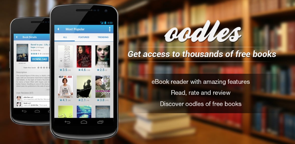 A photo of the Oodles 50000 app on a phone
