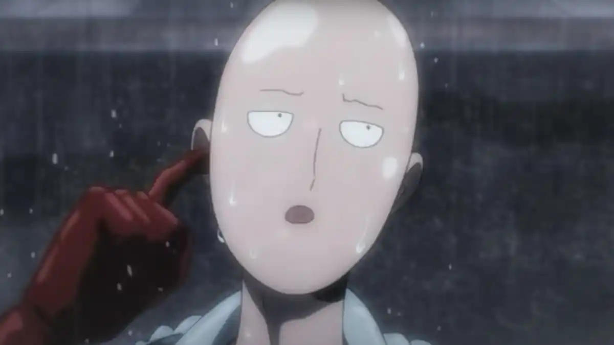 Screenshot of Saitama being cool in One Punch Man