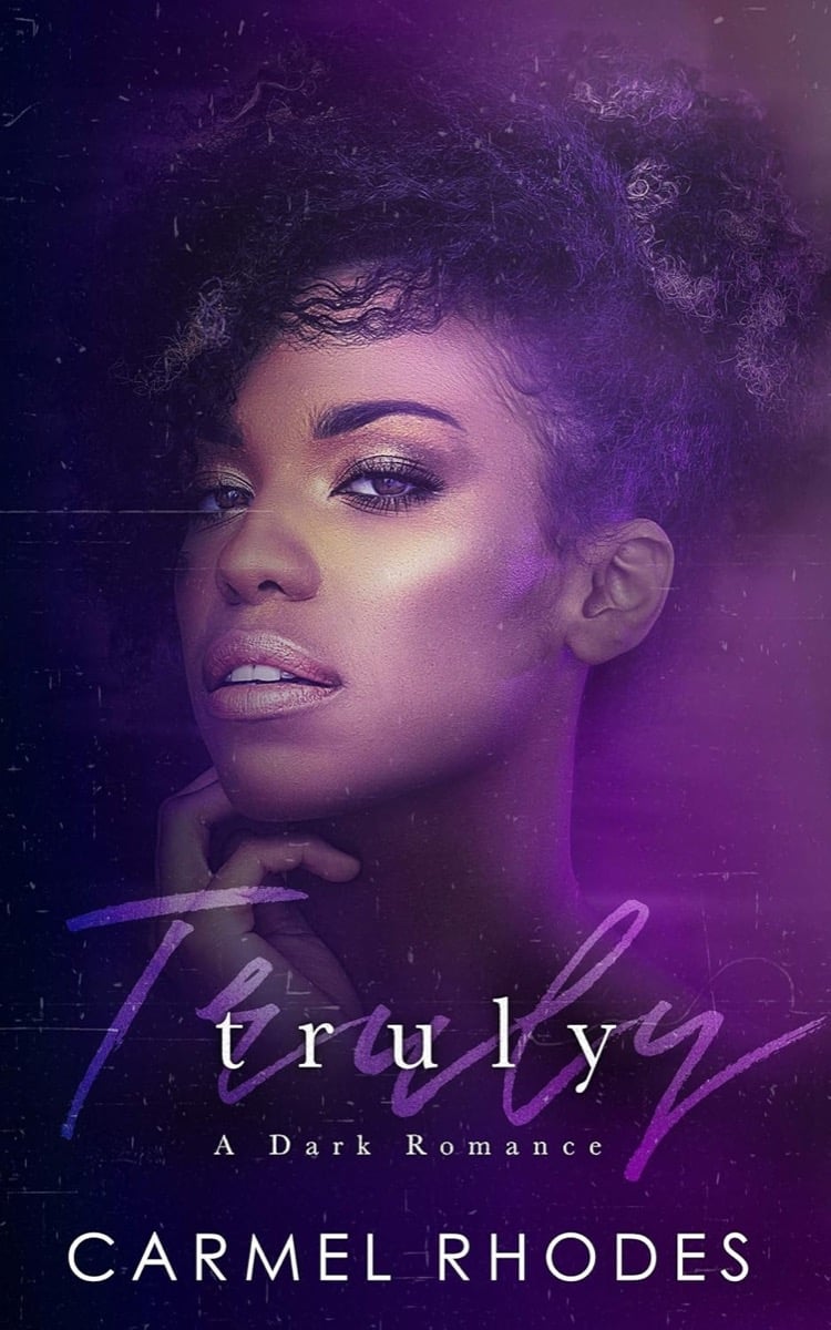 Cover art for "Truly" featuring a young woman against a purple background